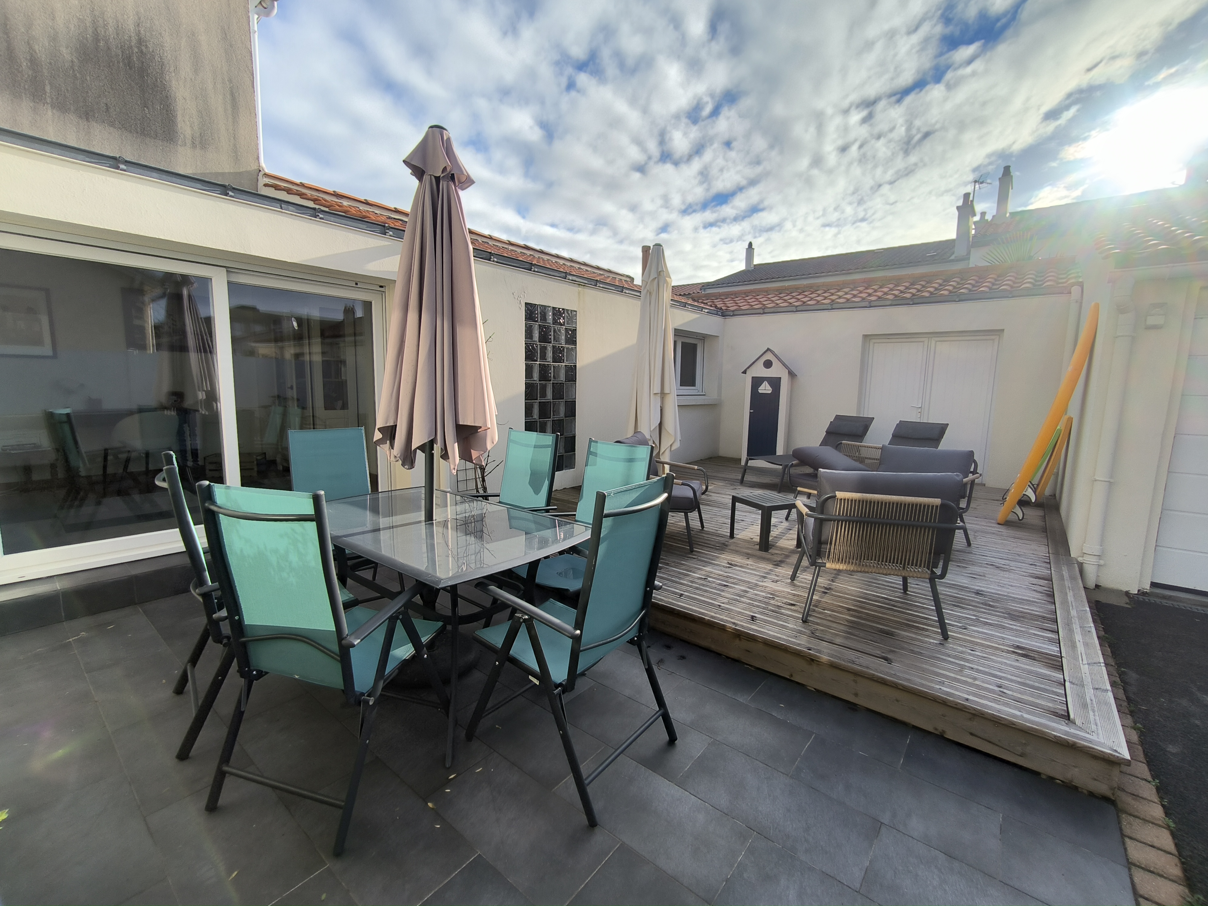 terrasse carrelée